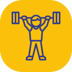 Logo d'une personne qui fait de la musculation